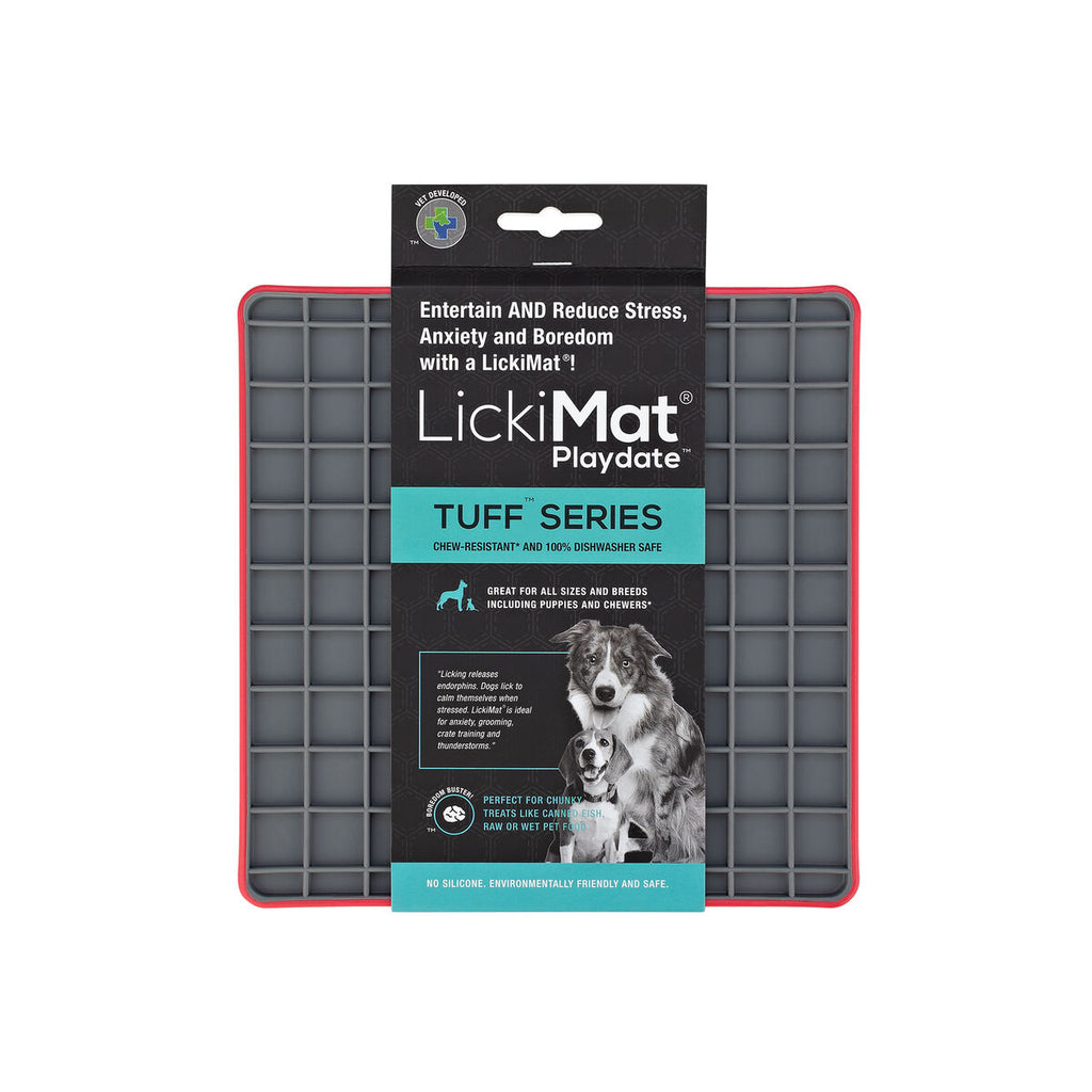 Dog Feeder Lickimat polypropylene TPR Red-0