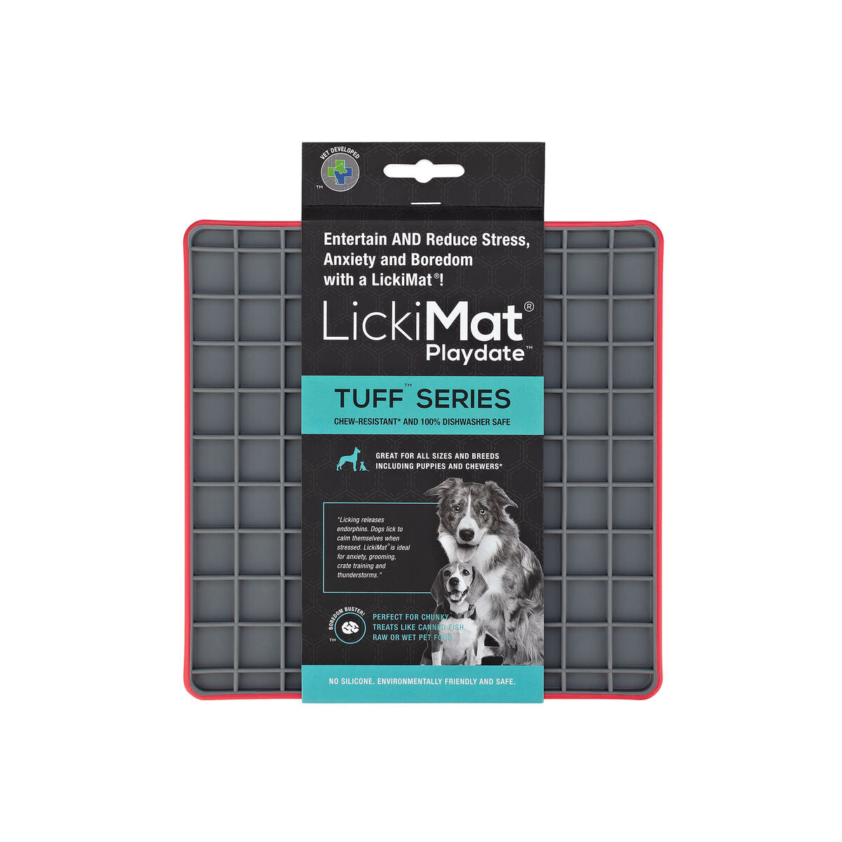 Dog Feeder Lickimat polypropylene TPR Red-0